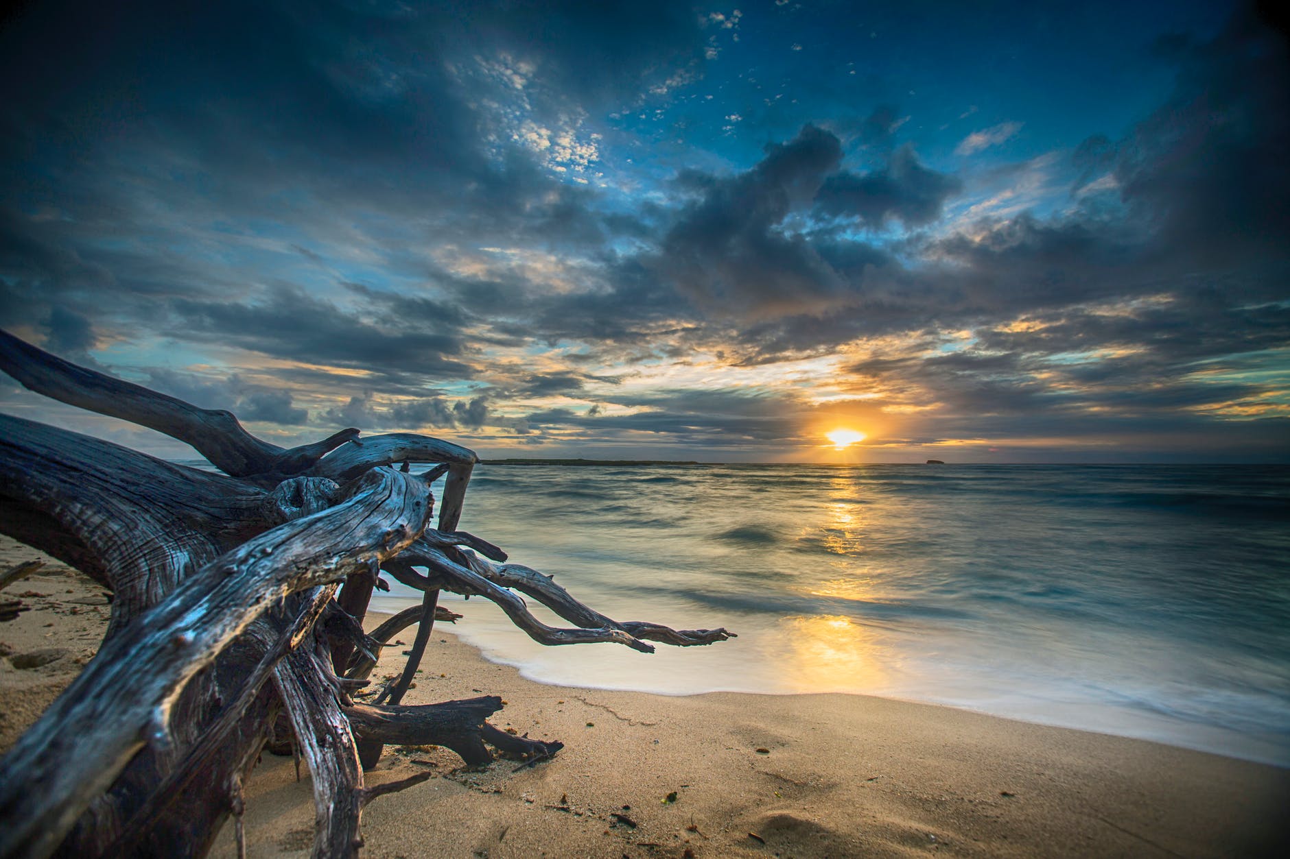 beach dawn dusk hd wallpaper